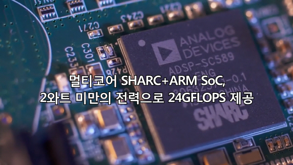 멀티코어 SHARC+ARM SoC, 2와트 미만의 전력으로 24GFLOPS 제공
